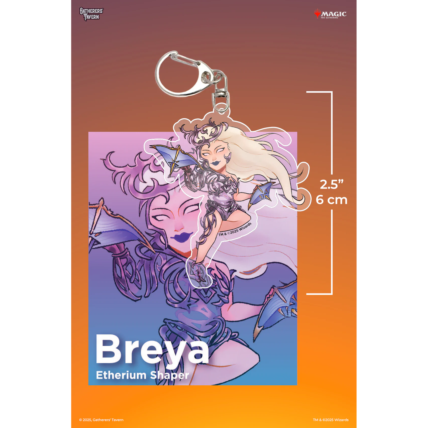 MTG COMMANDERS ACRYLIC KEYCHAIN