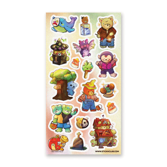 FRIGHTFULLY CUTE STICKER SHEET