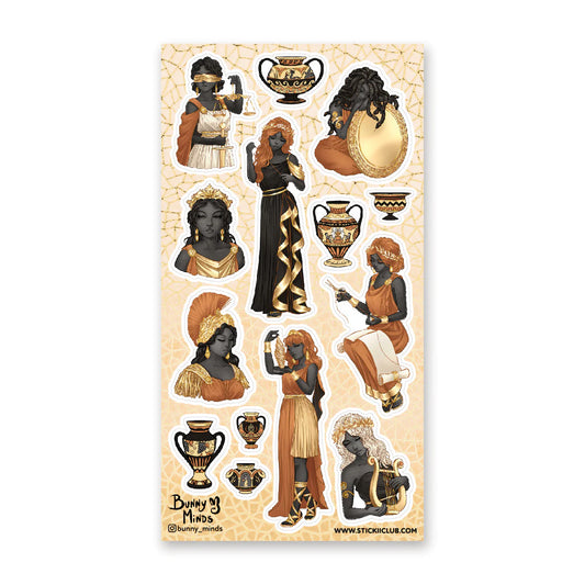 GOLDEN GODDESSES STICKER SHEET