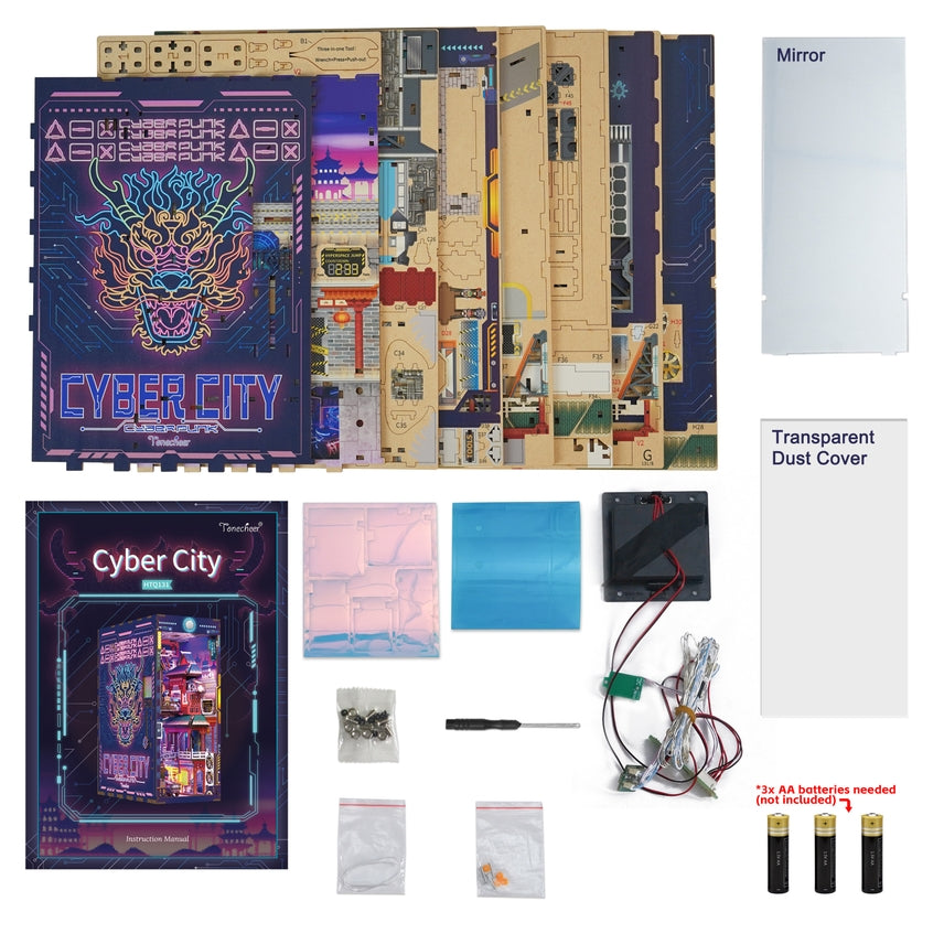 CYBER CITY 3D PUZZLE BOOK NOOK KIT