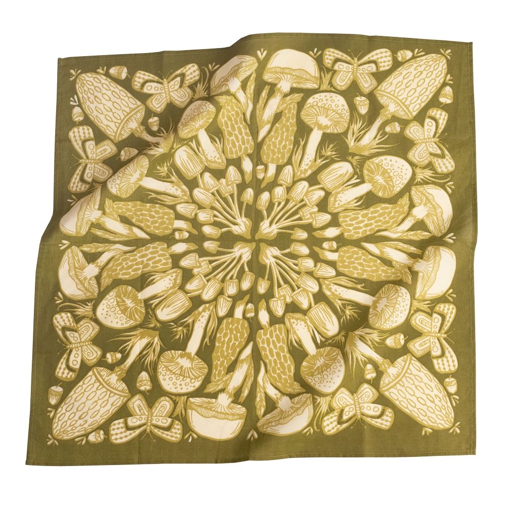 MUSHROOMS BANDANA BY HANDKER (NO.16)