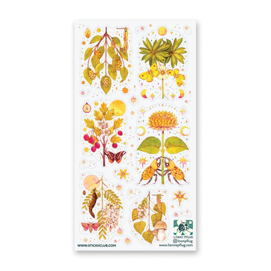GOLDEN GARDEN STICKER SHEET