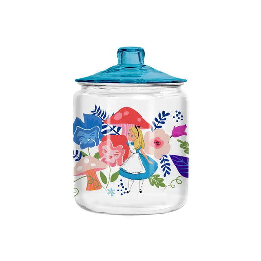 DISNEY ALICE IN WONDERLAND GLASS TREAT JAR