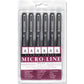 BLACK PIGMENT INK MICRO-LINE PEN SET