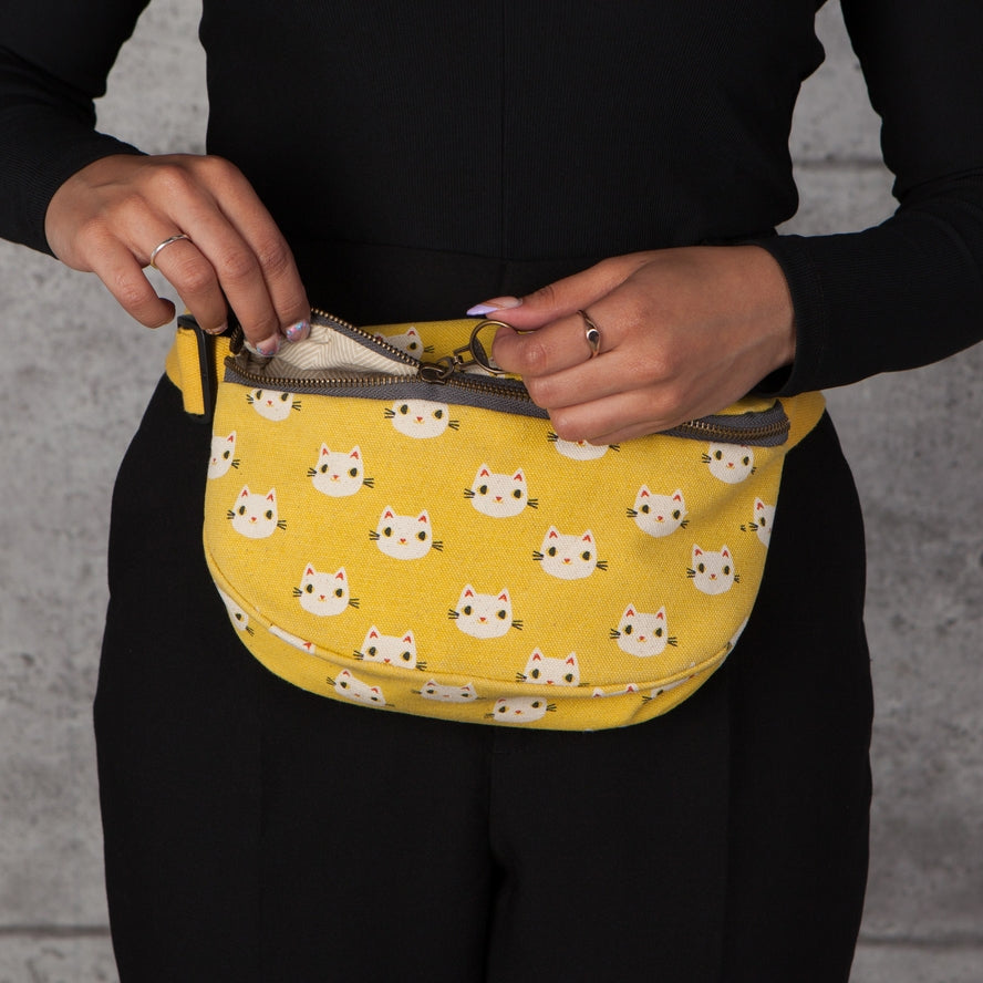 MEOW MEOW CAT HIP BAG FANNY PACK BY DANICA STUDIO