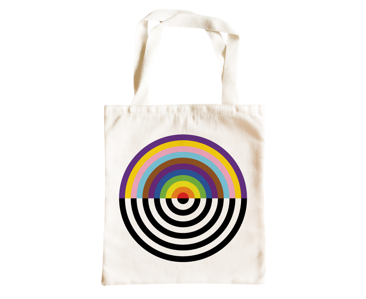 PROGRESS PRIDE CIRCLE TOTE BAG