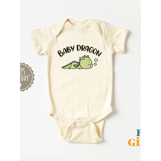 BABY DRAGON SHORT SLEEVE ONESIE