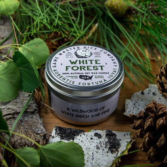 WHITE FOREST 8oz GAMING CANDLE