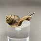 MINIATURE BRASS GARDEN SNAIL
