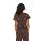 CELESTIAL CROP TEE (BROWN/GOLD)
