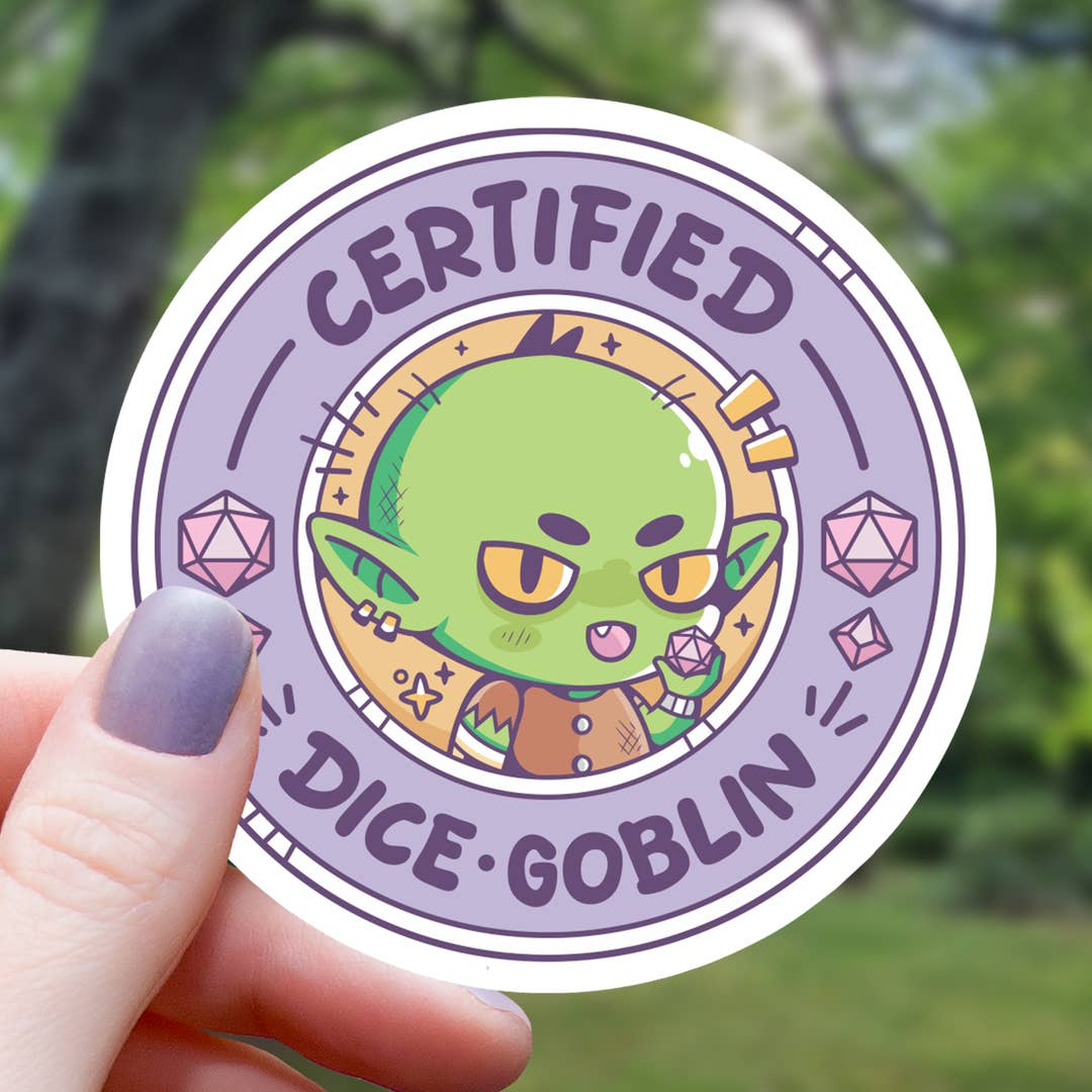 CERTIFIED DICE GOBLIN STICKER
