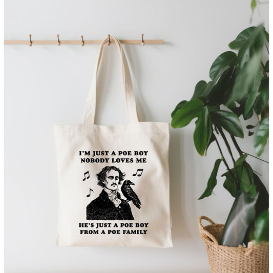 I'M JUST A POE BOY TOTE BAG