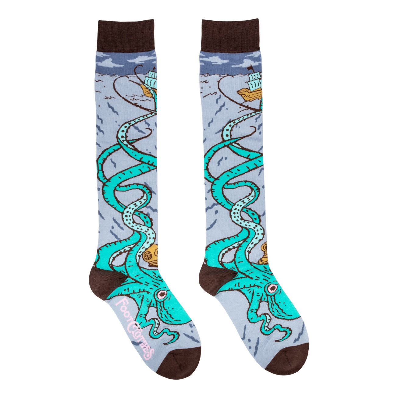 ATTACK OF THE KRAKEN KNEE SOCKS BY FOOTCLOTHES