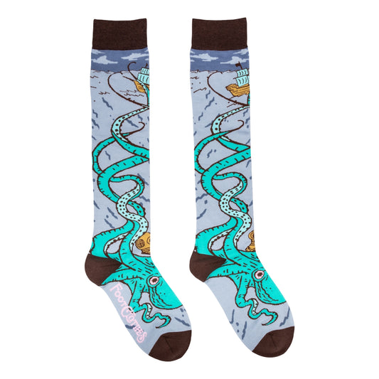 ATTACK OF THE KRAKEN KNEE SOCKS BY FOOTCLOTHES