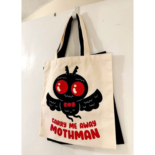 CARRY ME AWAY MOTHMAN TOTE BAG