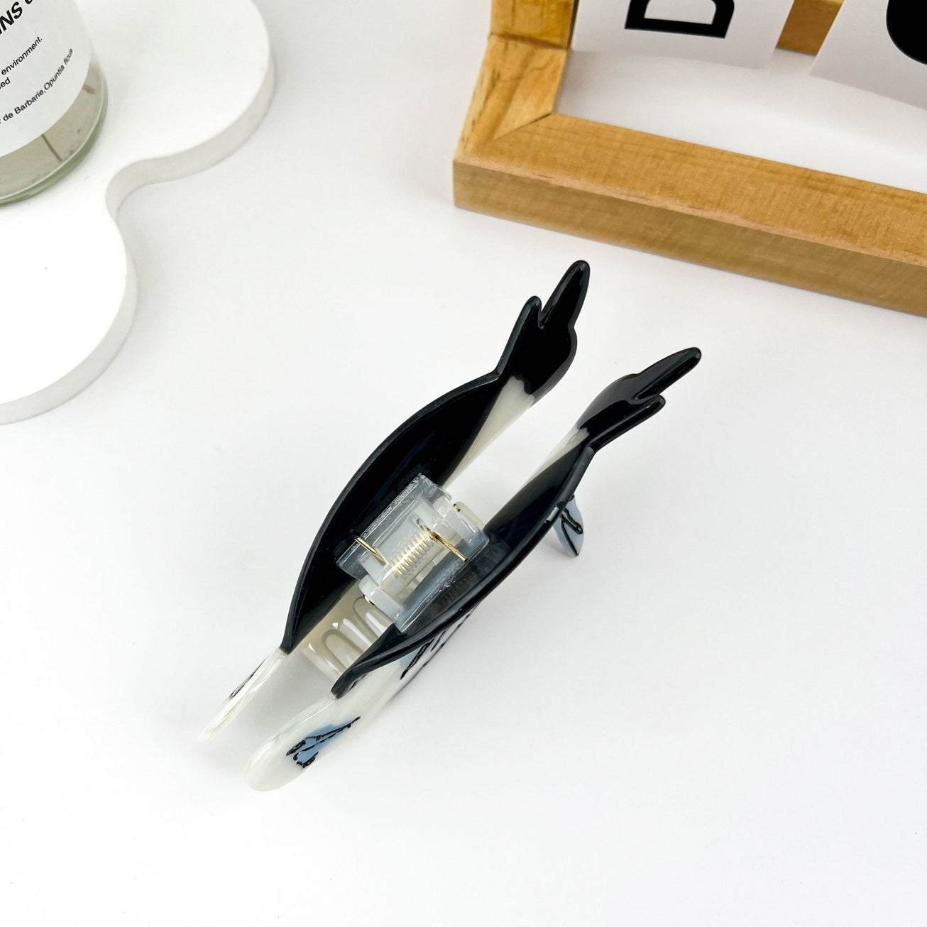 BLUE FOOTED BOOBY BIRD HAIR CLAW