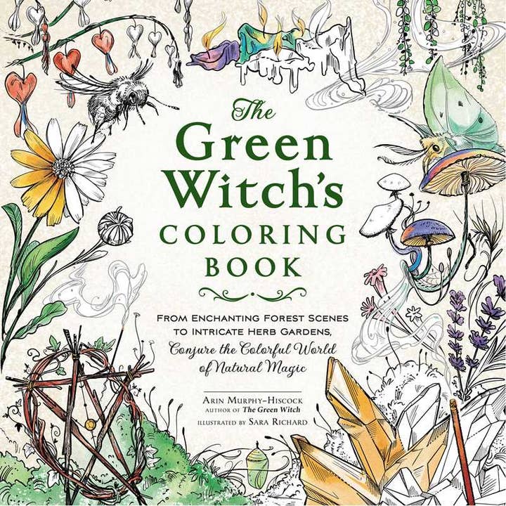 THE GREEN WITCH'S COLORING BOOK