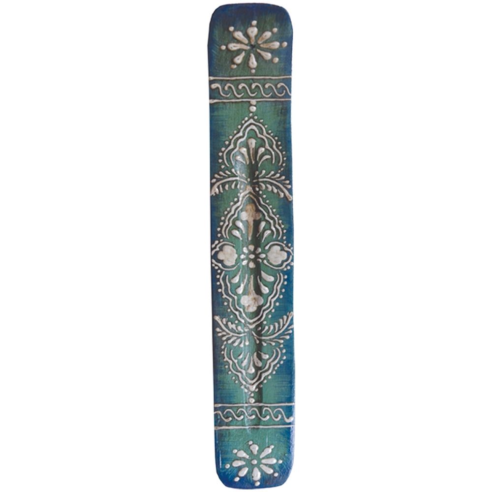 GREEN HENNA WOODEN INCENSE HOLDER