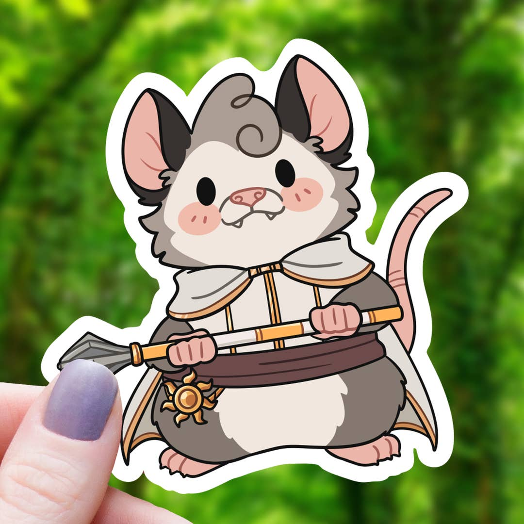 OPOSSUM CLERIC TTRPG STICKER