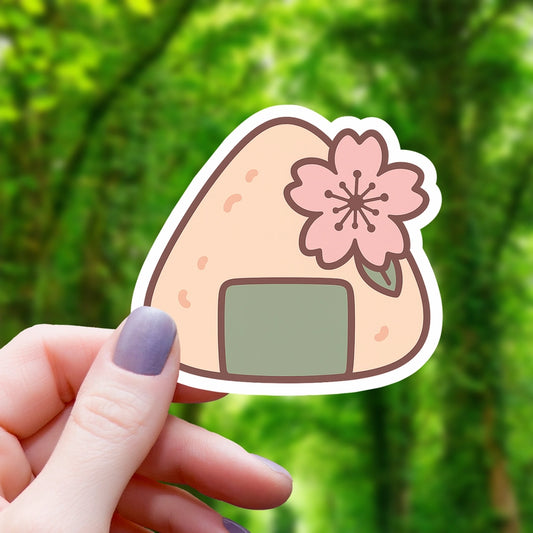 CHERRY BLOSSOM ONIGIRI STICKER