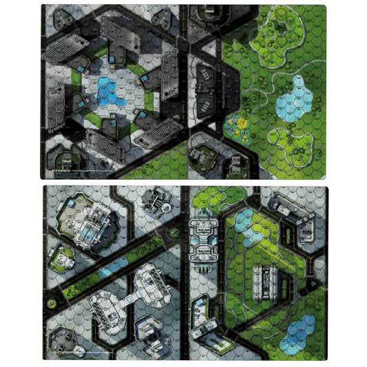 BATTLETECH BATTLE MAP: CITIES CENTRAL PARK/SHOPPING DISTRICT