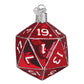 DUNGEONS & DRAGONS D20 GLASS HOLIDAY ORNAMENT