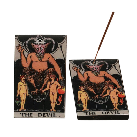 THE DEVIL TAROT CARD INCENSE HOLDER
