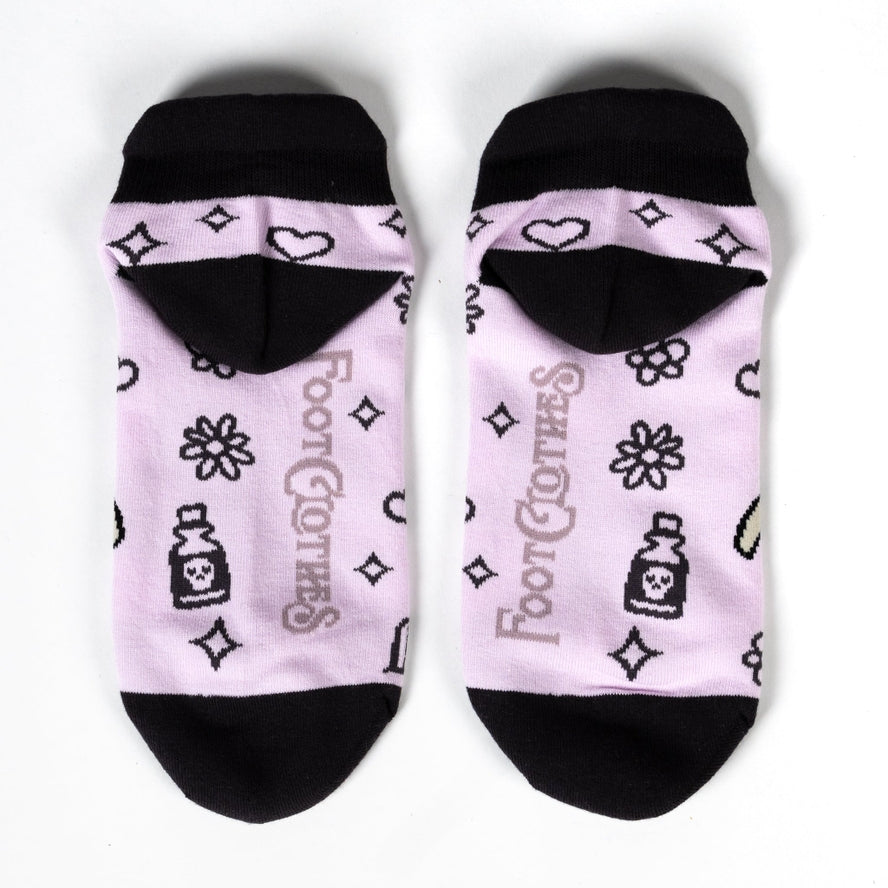 PASTEL GOTH GRIM REAPER ANKLE SOCKS BY FOOTCLOTHES