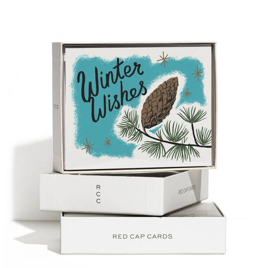 PINE CONES HOLIDAY GREETING CARD