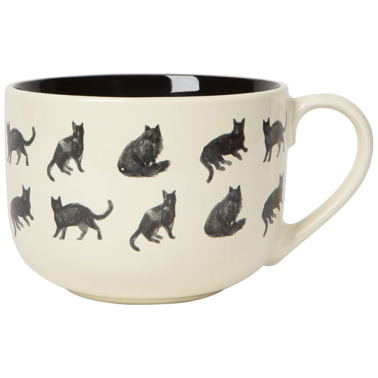 COZY BLACK CATS LATTE MUG BY DANICA STUDIO
