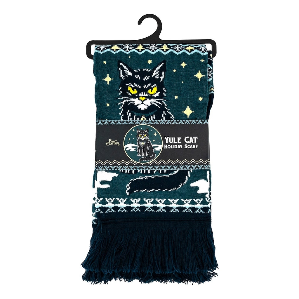 YULE CAT CHRISTMAS SCARF