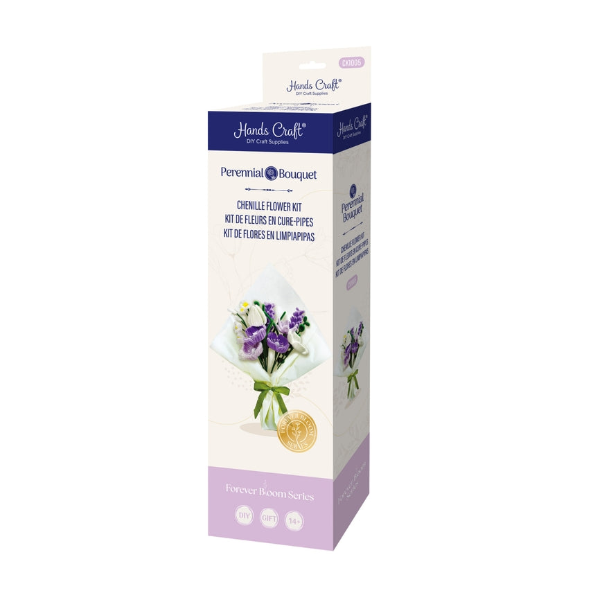 PURPLE MIX CHENILLE FLOWER KIT