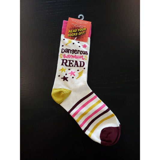 DANGEROUS WOMEN READ SOCKS (LOVELIT)