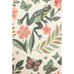 FOLK ART FROG AND FLORAL PRINT TOTE BAG