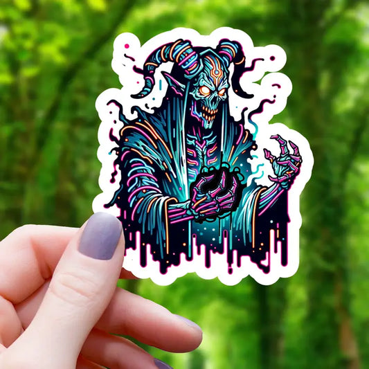 NEON LICH MONSTER STICKER