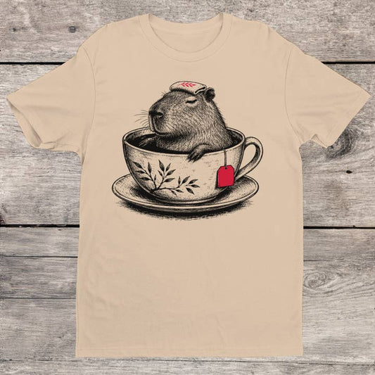 CAPYBARA IN A TEACUP T-SHIRT