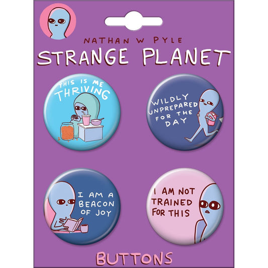 STRANGE PLANET 4-BUTTON SET #1