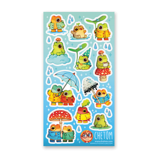 TOADALLY FUN RAINY DAY STICKER SHEET