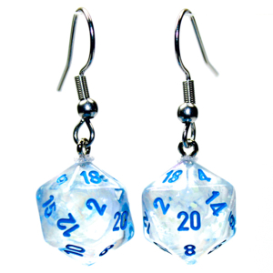 HOOK EARRINGS MINI D20 BOREALIS ICICLE