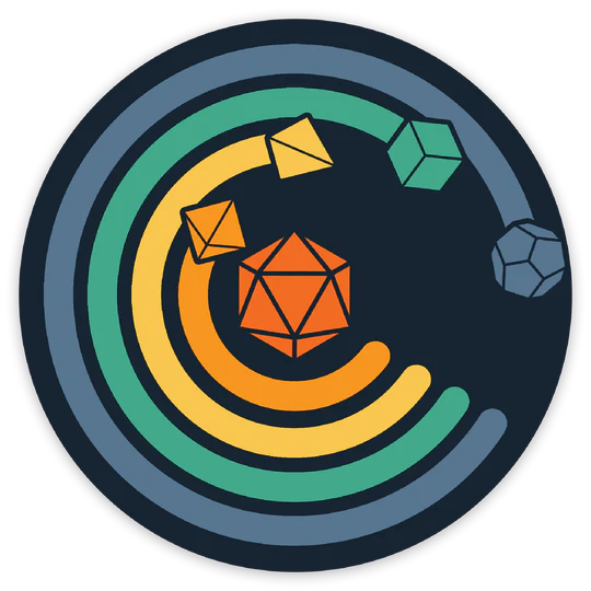 CIRCLE OF DICE VINYL STICKER