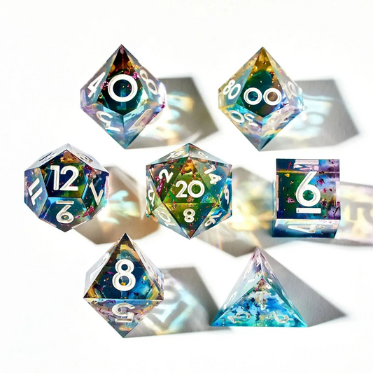 DISPEL CMYK 7PC DICE SET