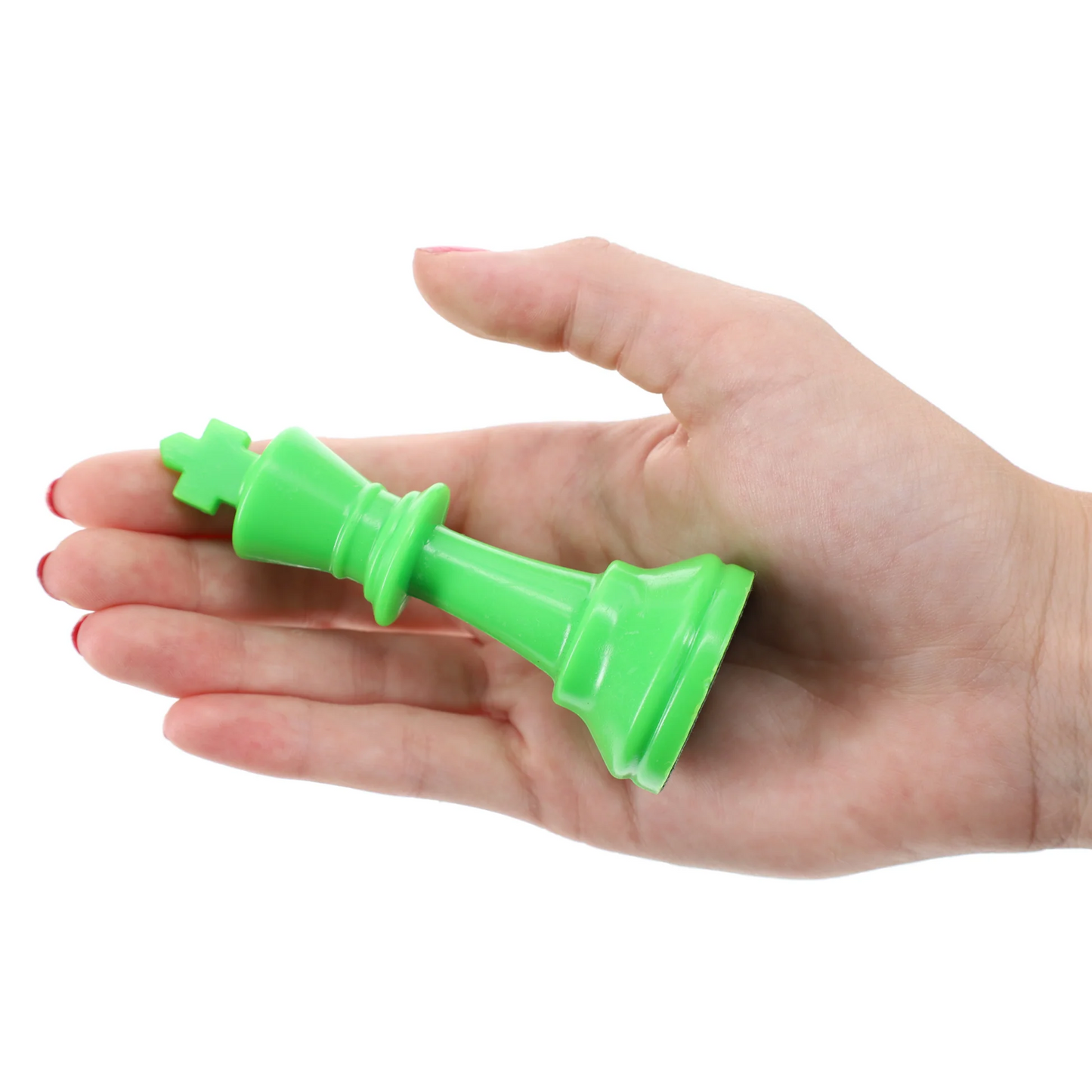 PLASTIC CHESSMEN 3.75": NEON GREEN