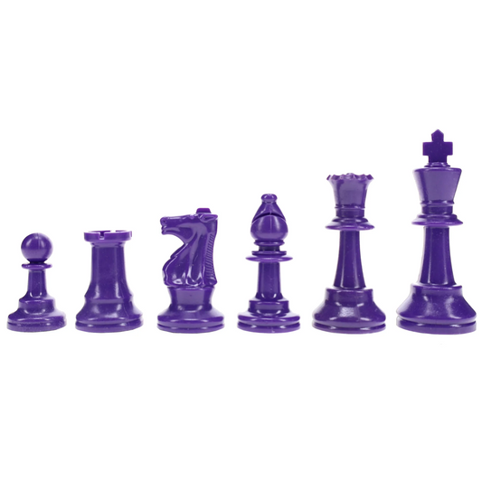 PLASTIC CHESSMEN 3.75": PURPLE
