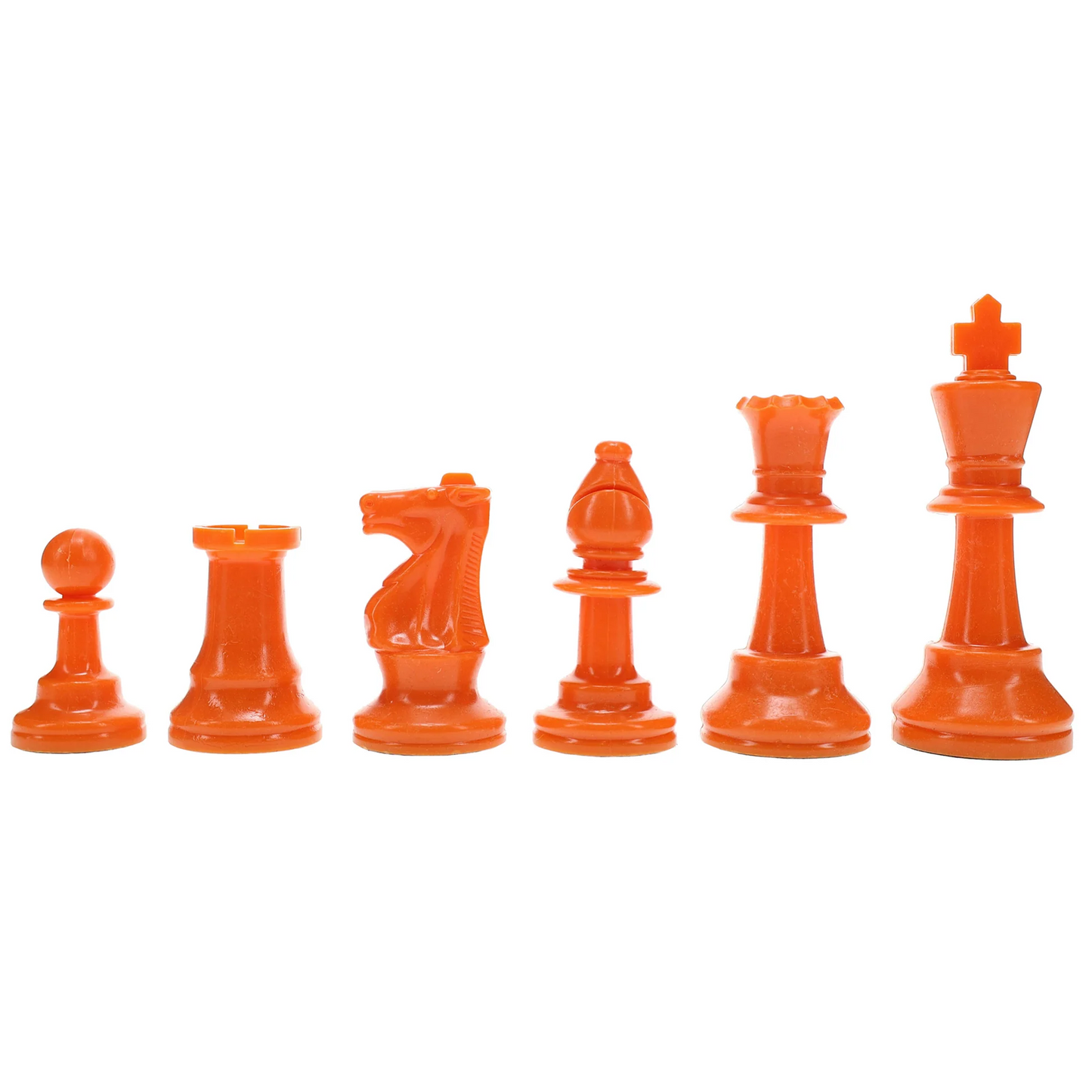 PLASTIC CHESSMEN 3.75": ORANGE