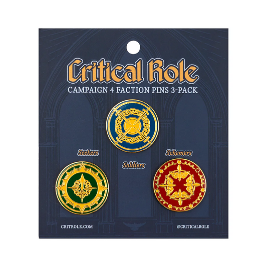 CRITICAL ROLE CAMPAIGN 4 FACTIONS PINS (3)