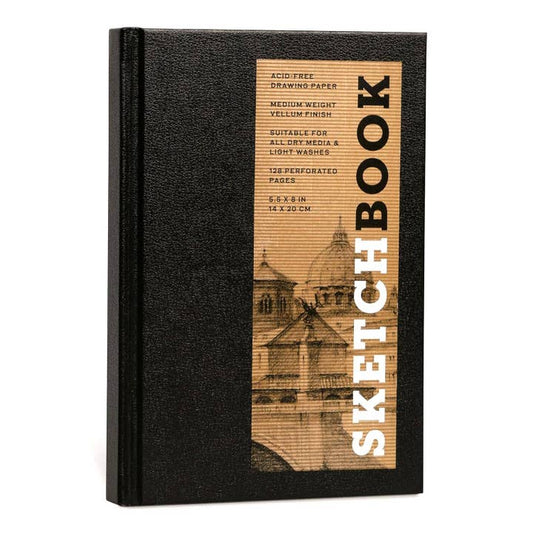 SMALL SKETCHBOOK 5.5 X 8" BOUND HARDCOVER