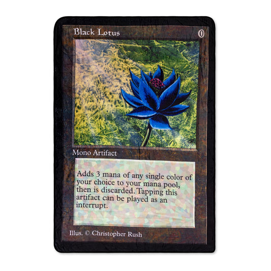 MAGIC THE GATHERING BLOCK LOTUS THROW BLANKET