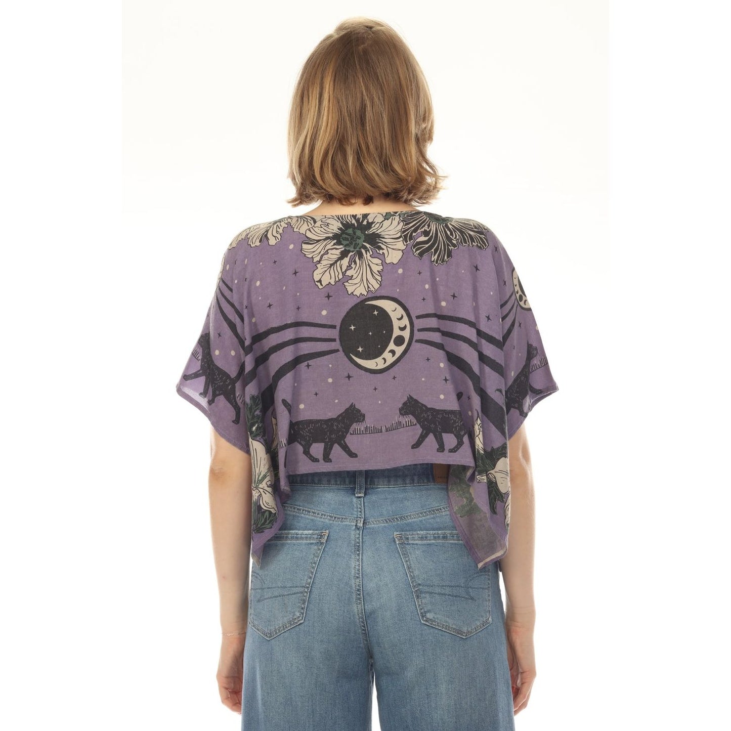 MOONFLOWER CATS SCARF CROP TOP