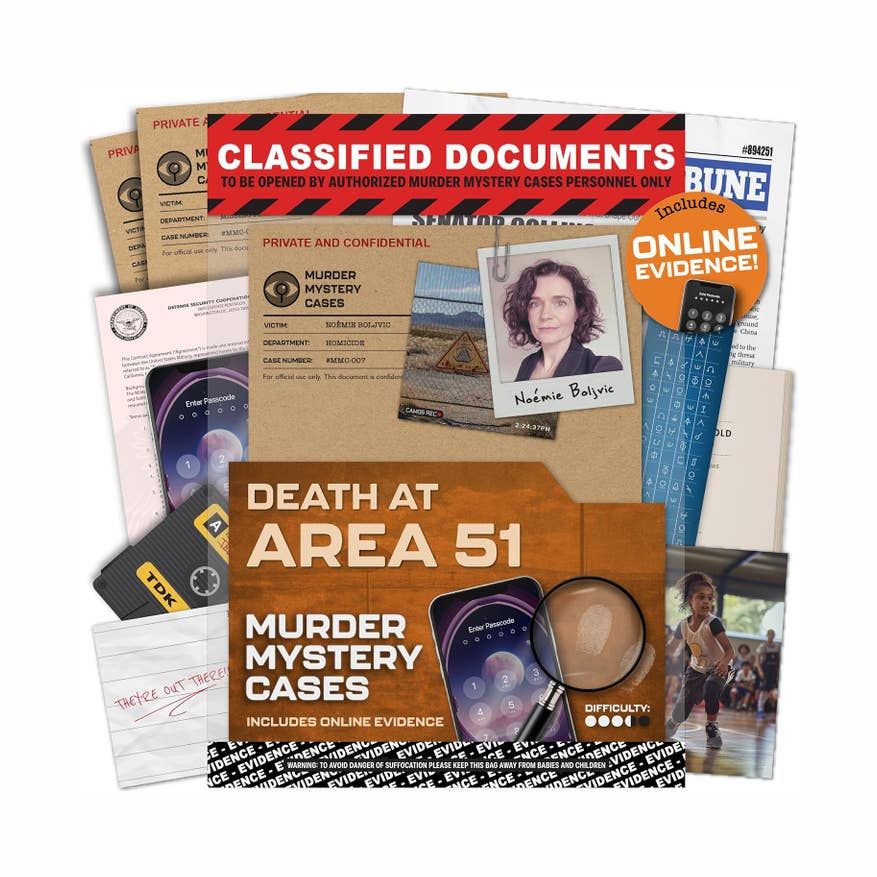 MURDER MYSTERY CASES: DEATH AT AREA 51
