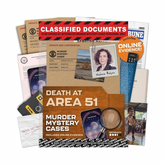 MURDER MYSTERY CASES: DEATH AT AREA 51